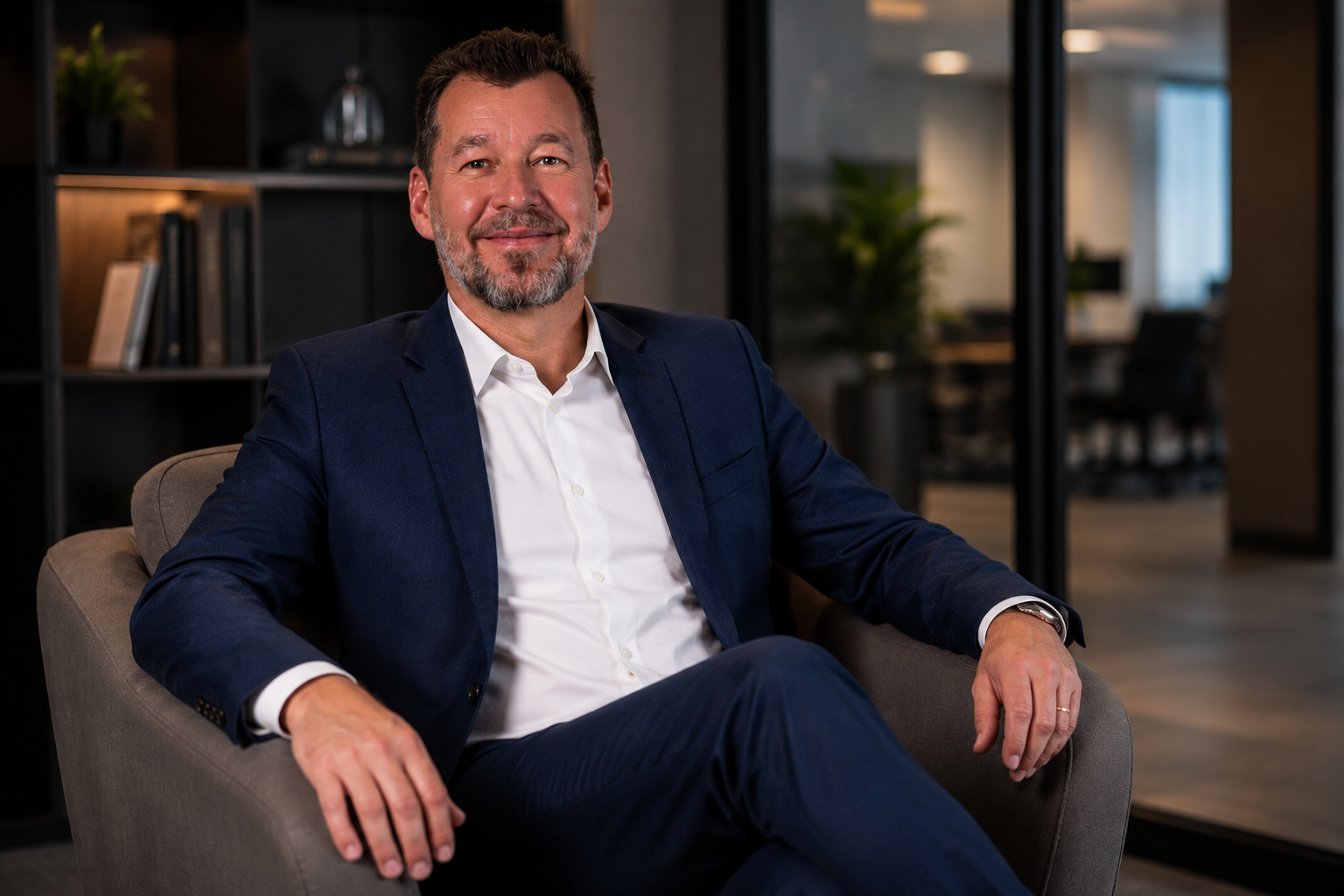 Guilherme Krug em ambiente corporativo